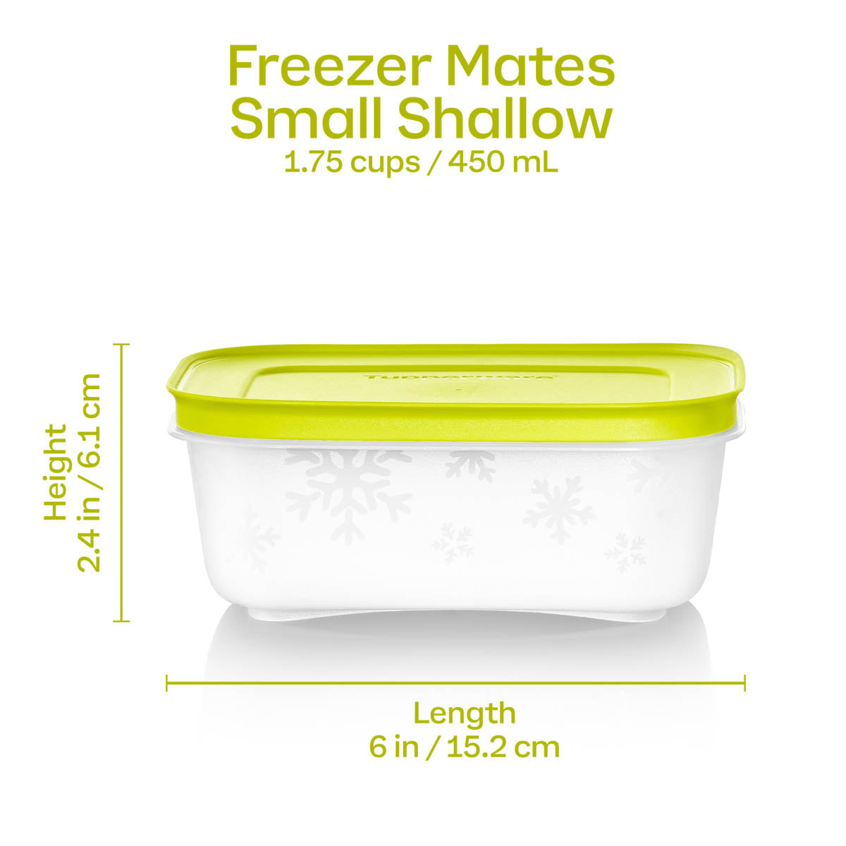 Freezer Mates PLUS Small Shallow | 4-Piece Container Set